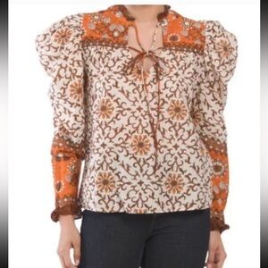 House of Harlow 1960 Puff Sleeve Top